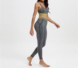 Ensemble de yoga pour femmes, design uni, respirant, en spandex/polyester, 2 pièces, séchage rapide, vente en gros, personnalisable - Product Image 2