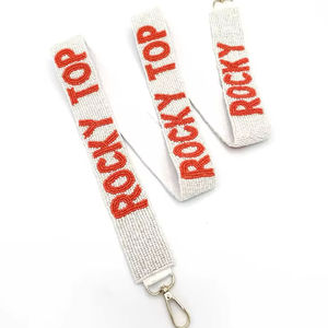 Sangles de sac personnalisées en perles motif léopard pour sacs de stade et universitaires, ceintures perlées par AFZA ENTERPRISES - Product Image 1