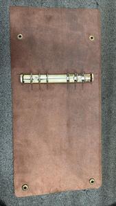 Three ring binder refillable Handmade Genuine Leather journals notebook <b>diary</b> Ring Binder <b>Diary</b>-Refillable paper sketchbook - Product Image 5