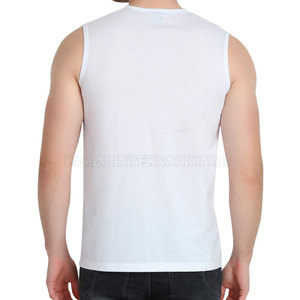 Concevez votre propre t-shirt de sport sans manches grande taille, t-shirts de sport sans manches de qualité supérieure - Product Image 3