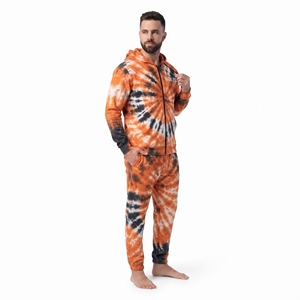 Wholesale Manufacturer Men <b>Tie</b> <b>Dye</b> Printed Tracksuit Custom Sublimation Design Eco-Friendly Breathable Full Zip <b>Hoodie</b> - Product Image 6