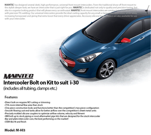 Kit de intercooler tuning para HYUNDAI i30 1.6t Diésel (AÑO 2012-2017) kit de montaje rápido/ intercooler tuning MAINTEC fabricado en Corea - Product Image 4