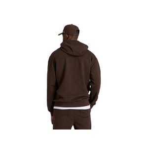 Sudadera con Capucha para Hombre, Color Marrón, de Algodón y Felpa, Estilo Casual, con Bolsillos, Corte Regular, Estilo Otoñal - Product Image 3