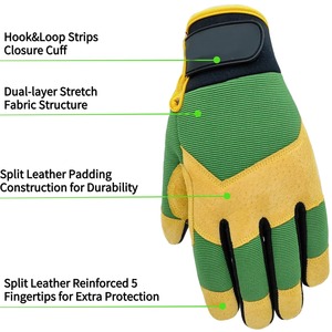 Gants mécaniques en nitrile de qualité supérieure fabriqués au Pakistan, respirants, antidérapants, avec manchette de sécurité, gants de protection pour les travailleurs - Product Image 5