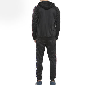 Survêtement personnalisé avec logo, dropshipping, polyester, coupe ajustée, fermeture éclair, jogging, tenue de sport unie, ensemble 2 pièces pour femmes - Product Image 2