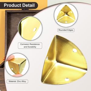 8 Pezzi Protezioni Angolari in Lega di Zinco 1.1 X 1.1 X 1.1 Pollici, Protezioni per Bordi di Scatole, Armadietti e Altoparlanti - Product Image 5