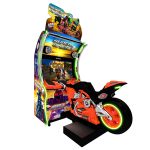 Machine de jeu d'arcade autonome officielle Raw Thrills Super Bikes 3, simulateur de course moto avec écran HD 42 pouces et éclairage LED, fonctionnant à monnayeur - Product Image 2