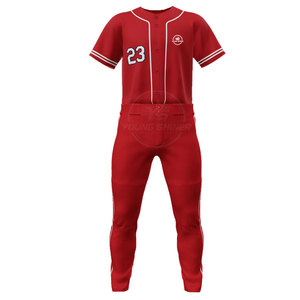 Uniforme de Béisbol Personalizado con Logotipo OEM, Nuevo Diseño, Estilo Moderno, Calidad Premium, Color Sólido, Corto, Transpirable y de Secado Rápido - Product Image 1