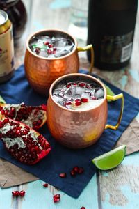 Hammered copper mug set forest lagoon drink <b>cups</b> <b>reusable</b> premium beverage serving mugs durable finish - Product Image 5