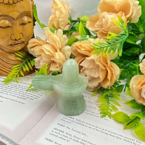 Aventurine verte naturelle sculptée en forme de Shivling, cristal de guérison Shiva Lingam pour la spiritualité Reiki, décoration, vente en gros - Product Image 6