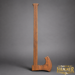Hacha de madera artesanal vikinga para entrenamiento y práctica, ideal para personalizar como regalo y el mejor regalo para hombres. - Product Image 2