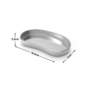 Bandeja esterilizada de acero inoxidable con forma de riñón, pinzas, tarro, recipiente, botella, herramientas cosméticas para tatuajes, médicas, dentales y quirúrgicas - Product Image 1