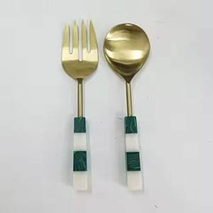Premium Tableware Metal Salad <b>Server</b> Set <b>Buffet</b> Serving Utensils for Fine Dining Restaurants - Product Image 1