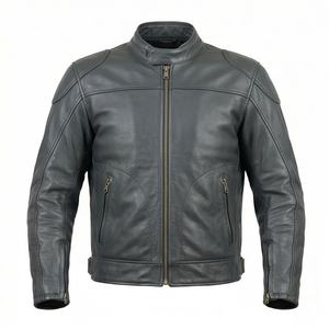 Chaqueta de Motociclista de Cuero Genuino para Hombre de la Mejor Calidad, Nueva Colección de Invierno, Chaquetas de Motocicleta con Protecciones Desmontables Personalizadas - Product Image 1