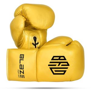 Gants de boxe professionnels en <span class=keywords><strong>crin</strong></span> de cheval, à lacets, en cuir véritable, pour entraînement, sparring, kickboxing, Muay Thai, 8oz 10oz - Product Image 4