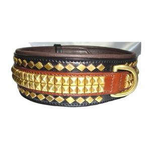 Collar de perro de cuero genuino hecho a mano, accesorios ecológicos para perros, collar de perro de cuero - Product Image 1