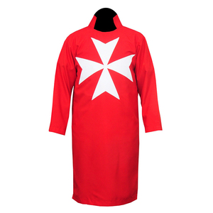 Paquete de Regalia Masónica de la Orden de Malta con Túnica, Manto, Gorro, Cuello, Guantes, Cinturón y Accesorios - Product Image 3