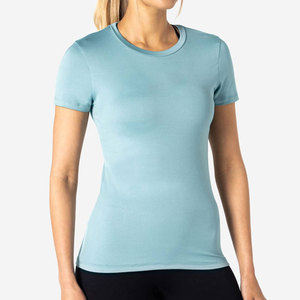 Camiseta Deportiva de Spandex, Compresión, Elástica en 4 Direcciones, Material de Alta Calidad, Cuello Redondo, Anti-Pilling, Top de Yoga - Product Image 6