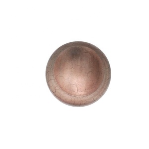 Rustic Crafted Metal Urn with Crackle Texture Design Copper <b>Bronze</b> Finish Lidded Memorial Ashes Keepsake Tribute - Product Image 4
