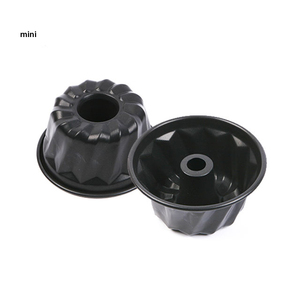 HESED CUISINE Mini Kugelhopf Pan 14cm Cold Rolled Steel PTFE Non-Stick Coating Fluted Tube Individual Swirl Cake Mold - Product Image 5