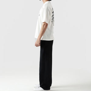 Camiseta de Manga Corta de Anime, Personalizada, de Poliéster/Algodón, Tejida, Lavada, Estilo Holgado, Urbano, Hip Hop, Oversize, Casual y Elegante para Hombre - Product Image 5