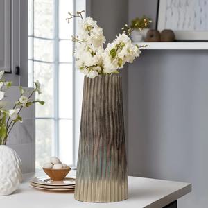 Vase décoratif de table en métal fait main moderne, résistant à la rouille, écologique, porte-fleurs pour le bureau, la maison et la décoration intérieure - Product Image 5