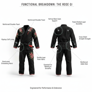 Kimono de Jiu Jitsu con Logotipo Bordado Personalizado, Uniforme de Artes Marciales BJJ, Diseño Personalizado, Equipo de Entrenamiento Ligero - Product Image 2