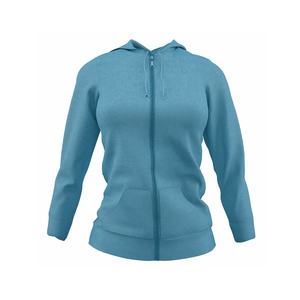 Pull décontracté pour femme sweat à capuche en polaire délavé à l'acide automne/hiver rembourré Logo personnalisé brodé Streetwear - Product Image 5