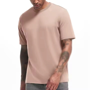 เสื้อยืดออกกำลังกายผู้ชาย คอโอ แขนสั้น ผ้าฝ้าย 100% แบบสวมใส่สบาย ระบายอากาศได้ดี แห้งเร็ว ทรงปกติ สีทูโทน รับผลิตตามแบบ OEM - Product Image 1