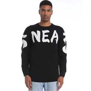 Men's Pullover Sweater 100% Cotton Jacquard <b>Pattern</b> Winter Crew Neck Anti Shrink Breathable Quick Dry Casual Knitwear Custom - Product Image 5