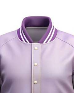 Light and White Custom <b>Canvas</b> Stand Collar Waterproof Varsity <b>Jacket</b> <b>Men</b> Baseball Bomber Coat OEM College Wholesale - Product Image 5