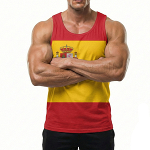 Débardeur de sport pour hommes, coupe musclée, couleur personnalisable, pour la gym et l'entraînement, vente en gros - Product Image 6