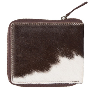Unisex <b>Genuine</b> <b>Leather</b> Cowhide Zipper <b>Wallet</b> Animal Print Minimalist Short Daily Use Women Cowhide <b>Wallets</b> - Product Image 5