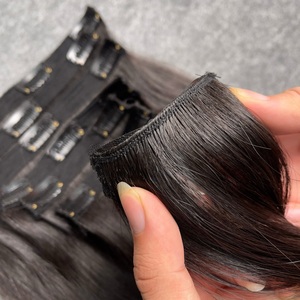 GRAN OFERTA Extensiones de Cabello Humano con Clip, Varios Colores, Cabello Humano Vietnamita, Sin Caída, Sin Enredos - Product Image 5