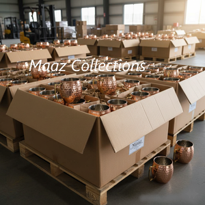 New 100% Pure Copper <b>Mug</b> Straw <b>Large</b> Capacity Modern Design Customizable Logo-High Quality Drinkware for Home Office Outdoor Use - Product Image 4