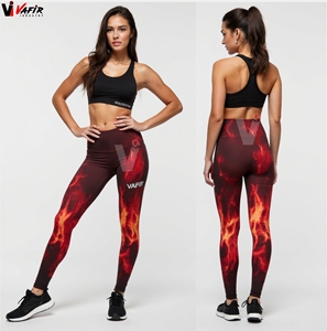 Ensemble de yoga deux pièces en maille sublimée, taille mi-haute, respirant, antibactérien, sans couture, doux, pour femme, idéal pour le sport et le fitness - Product Image 4