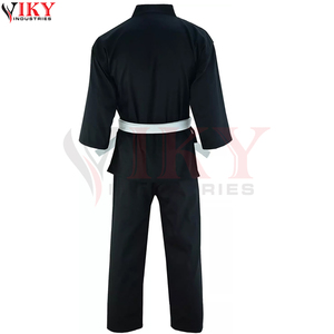 Uniforme de Taekwondo Cómodo y Transpirable, Estilo Nuevo, Color Negro Sólido, Resistente, para Artes Marciales y Combate - Product Image 3