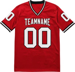 Camiseta Deportiva de Malla con Pedrería Personalizada al por Mayor, Estilo Urbano para Hombre, Sublimación, Cuello en V, Camiseta de Fútbol Americano - Product Image 5
