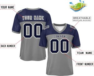ผู้จัดจำหน่ายเสื้ออเมริกันฟุตบอลแบบขายส่ง ผ้ายืดผสมสแปนเด็กซ์ ทนความร้อน ไม่ซีดจาง แห้งเร็ว ระบายอากาศได้ดี ชุดกีฬา ชุดทีม - Product Image 4