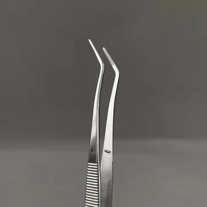 Pinces chirurgicales courbées en acier inoxydable pour usage dentaire et hospitalier, manuelles et réutilisables - Product Image 2