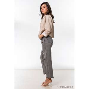 Pantalon en jean crayon en coton élastique taille haute pour femmes-pantalon de marque grande taille personnalisé été décontracté coupe skinny Cargo pantalon neuvième - Product Image 2