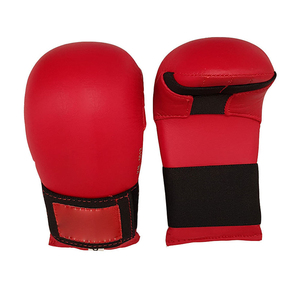 Gants de boxe professionnels en cuir synthétique à doigts entiers avec sangle de poignet réglable et évacuation de l'humidité pour adultes - Product Image 1