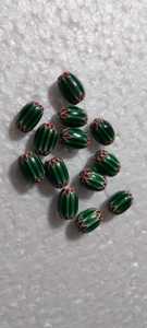 Cuentas de vidrio artesanales de varias capas con diseño de chevron, cuentas africanas Trade Star Rosetta, dijes de vidrio de estilo antiguo para la fabricación de joyas al por mayor - Product Image 2