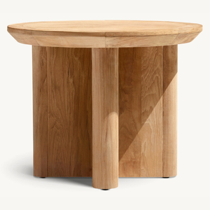 Hot sale modern style <b>table</b> with <b>round</b> shape made of durable and anti-rot teak wood for indoor or outdoor use - Product Image 4