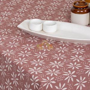 Mantel de Algodón con Estampado Floral Dabu de la India, Cubierta para Mesa de Comedor, Mantel Personalizable para Cocina - Product Image 4