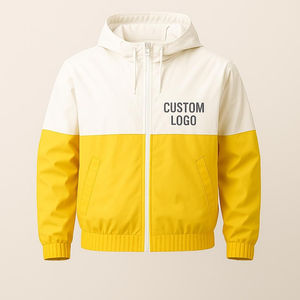 Chaqueta Cortavientos Fabric Studio Ligera, Impermeable, con Cierre, para Hombre y Mujer, con Detalle Bordado, Ecológica, Transpirable, para Invierno - Product Image 1