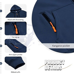 Best Supplier <b>Top</b> Trendy Breathable Comfortable Lightweight <b>High</b> Quality Slim Fit Best Design Custom New Arrival Men Hoodies - Product Image 4