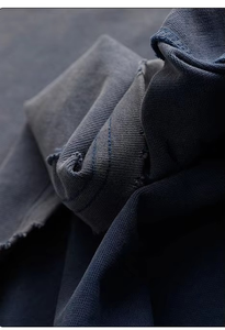 เสื้อยืดผู้ชาย OEM/ODM แบบดิสเทรส 100% ผ้าฝ้าย น้ำหนักเบา แขนสั้น สกรีนโลโก้ตามสั่ง สไตล์สตรีทแวร์ มีจำหน่าย - Product Image 4