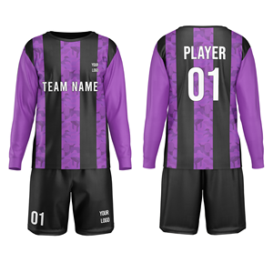 Uniforme de Portero de Fútbol Personalizado, Conjunto de Fútbol Premium 100% Poliéster, Sublimado, Impermeable, de Secado Rápido y Transpirable, con Cuello Redondo - Product Image 1