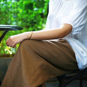 Pantalones de pierna ancha informales para mujer Diseño frontal plano de ajuste holgado con estilo holgado - Product Image 2